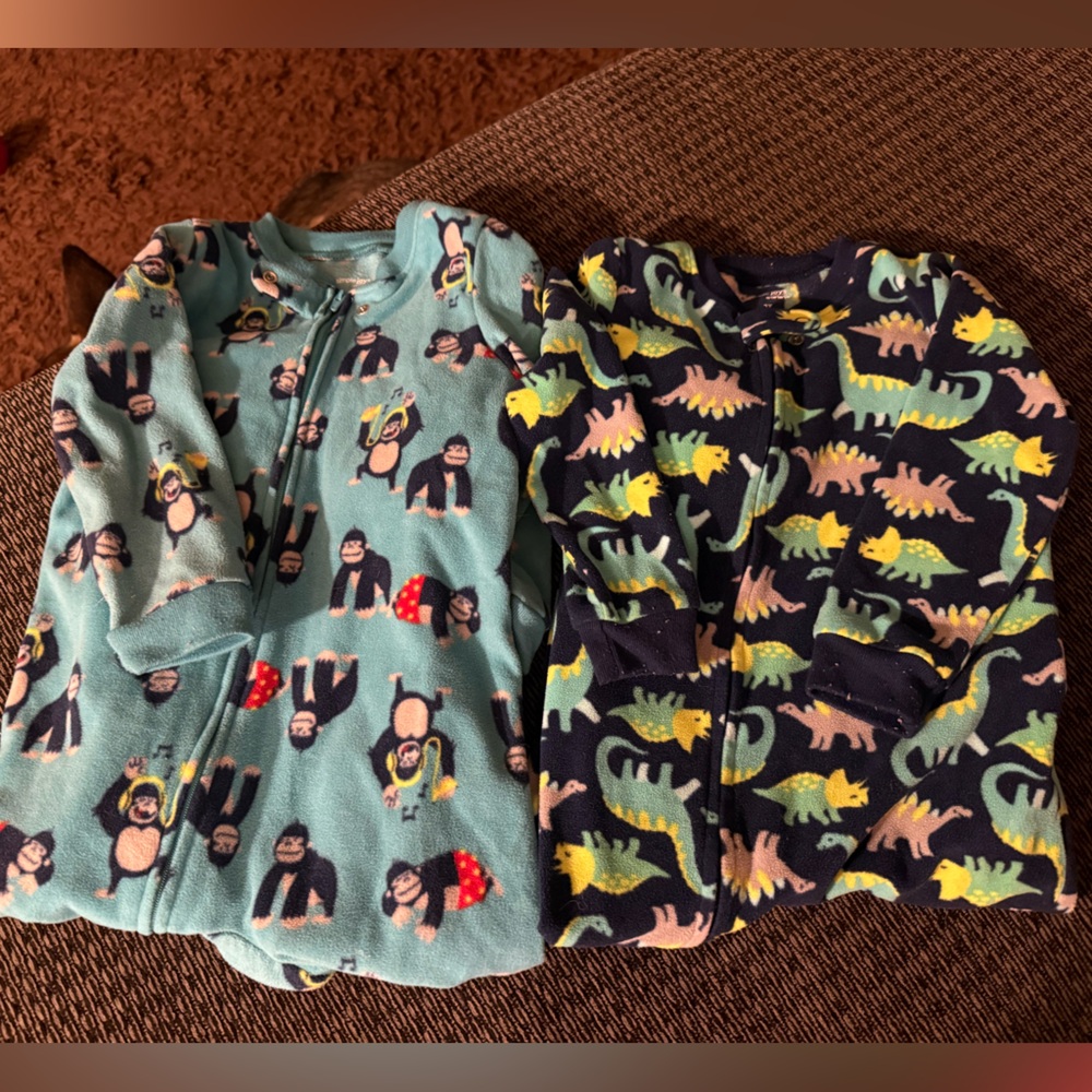 One piece footie Pajama Set
